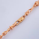 Cadena Dubai 28.2gr / 58.5cm / 4.5mm Oro Rosa 18K $