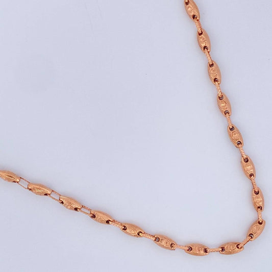 Cadena Rustica Corona Rx 11.4gr / 57cm / 4.25mm Oro Rosa 18K $