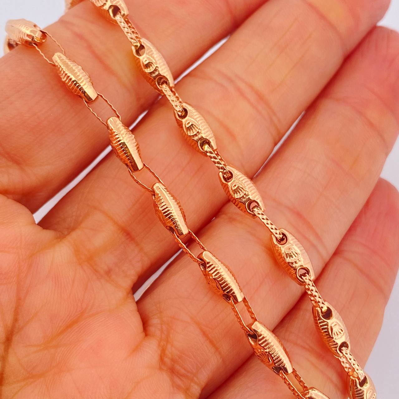 Cadena Rustica Corona Rx 11.4gr / 57cm / 4.25mm Oro Rosa 18K $