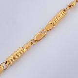 Cadena Rustica Barril Tornillo 17.55gr / 61cm / 4.92mm Oro Amarillo 18K $