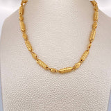 Cadena Rustica Barril Tornillo 17.55gr / 61cm / 4.92mm Oro Amarillo 18K $