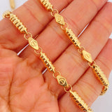 Cadena Rustica Barril Tornillo 17.55gr / 61cm / 4.92mm Oro Amarillo 18K $