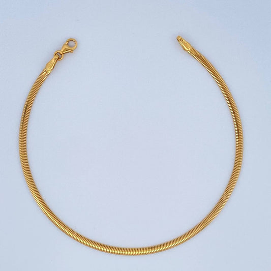 Pulso Serpiente 3.45gr / 20cm / 2.53mm Oro Amarillo +3 18K $
