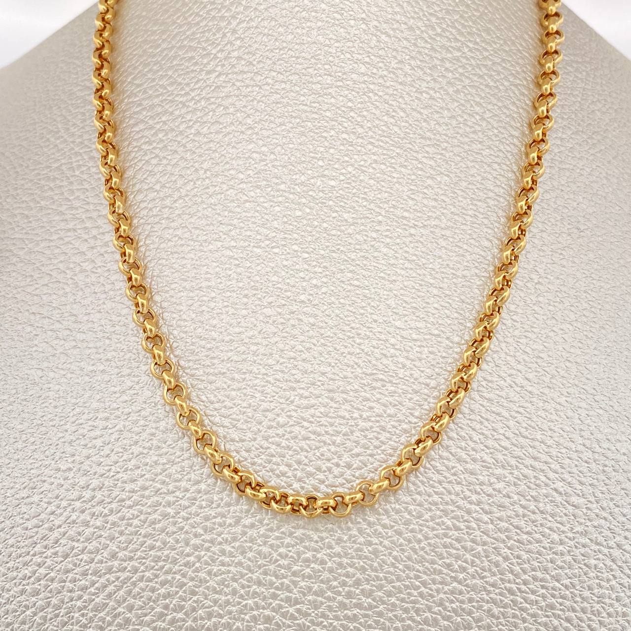 Cadena Roll-on 10.8gr / 60.5cm / 3.8mm Oro Amarillo +3 18K $