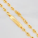 Pulso Bebé GC Placa Rectangular Ovalada 2g / 14.8cm / 3.63mm Oro Amarillo 18K
