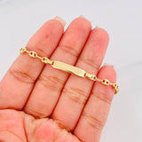 Pulso Bebé GC Placa Rectangular Ovalada 2g / 14.8cm / 3.63mm Oro Amarillo 18K