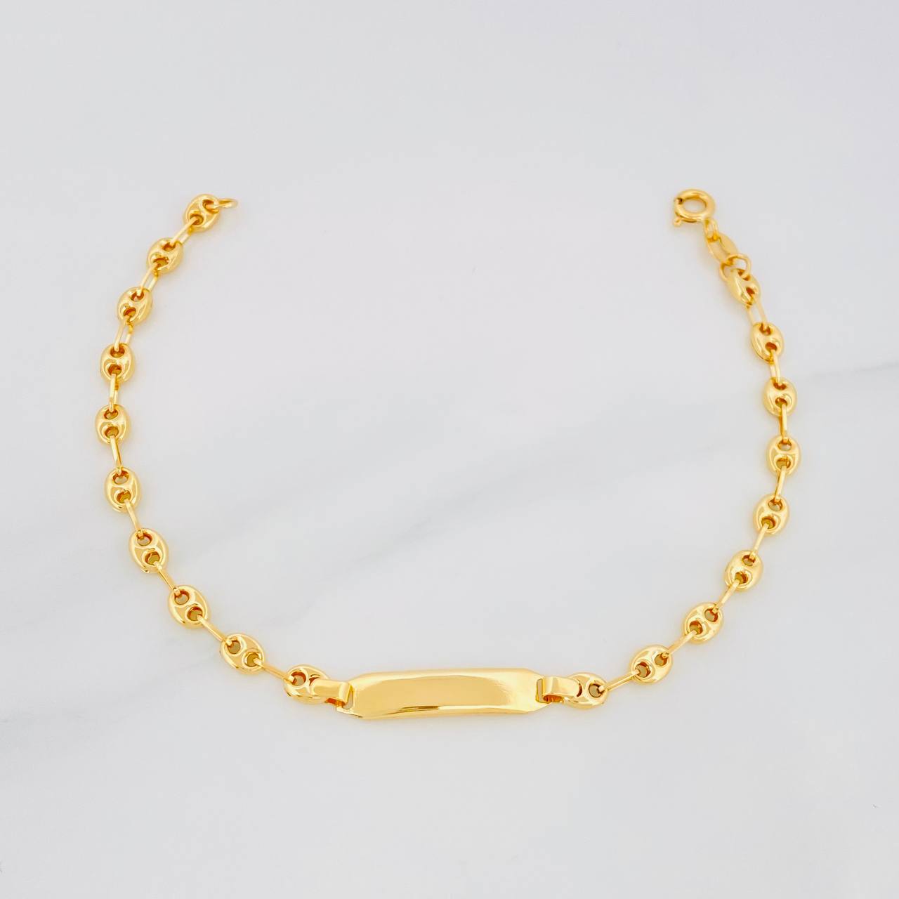 Pulso Bebé GC Placa Rectangular Ovalada 1.95g / 15cm / 3.62mm Oro Amarillo 18K