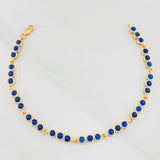 Pulso Tennis Circulos 7.8g / 18.5cm / 4.27mm Oro Amarillo 18K