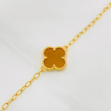 Pulso Cajón Trébol 4.35g / 17.6cm / 2.45mm Oro Amarillo 18K