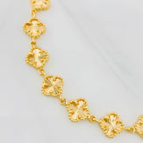 Pulso Trébol Diamantado 16.05g / 19.3cm / 9.91mm Oro Amarillo 18K