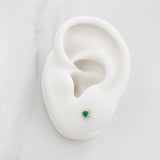 Topos Cuatro Garras Esmeraldas 10pts 0.85g / 3mm Oro Amarillo 18K