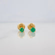Topos Cuatro Garras Esmeraldas 15pts 0.65g / 1.3mm Oro Amarillo 18K