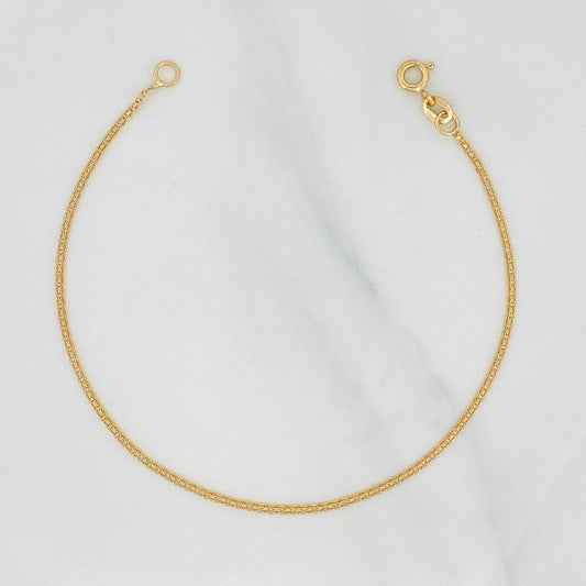 Pulso Chino 1.25g / 19cm / 1.37mm Oro Amarillo 18K