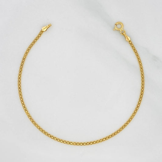 Pulso Chino 1.95g / 19cm / 1.99mm Oro Amarillo 18K