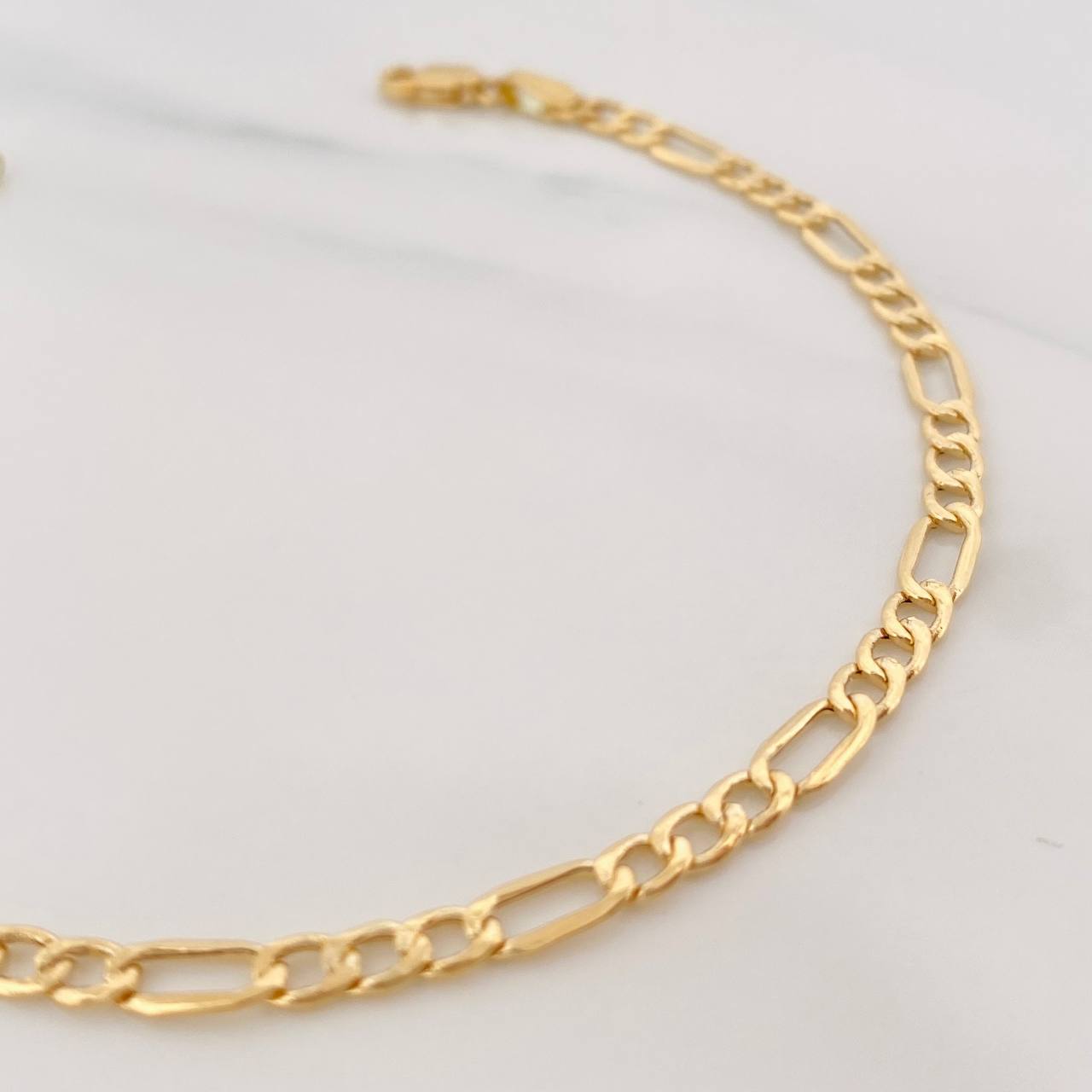 Pulso Fígaro 2.35g / 20.2cm / 3.56mm Oro Amarillo 18K