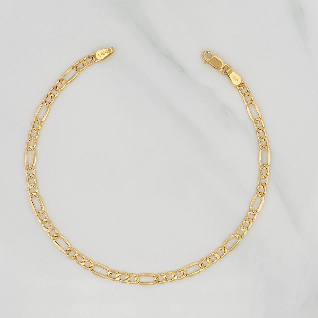 Pulso Fígaro 2.35g / 20.2cm / 3.56mm Oro Amarillo 18K