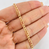 Pulso Fígaro 2.35g / 20.2cm / 3.56mm Oro Amarillo 18K