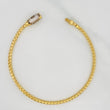 Pulso Veneciano Infinito 6.25g / 21.05cm / 2.87mm Dos Oros Amarillo Blanco 18K
