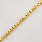 Pulso Veneciano Infinito 6.25g / 21.05cm / 2.87mm Dos Oros Amarillo Blanco 18K