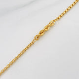 Pulso Duo Lazo Veneciano 2.45g / 19.05cm / 3.1mm Oro Amarillo 18K