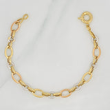 Pulso Aros 4.05g / 19cm / 6.87mm Tres Oros 18K