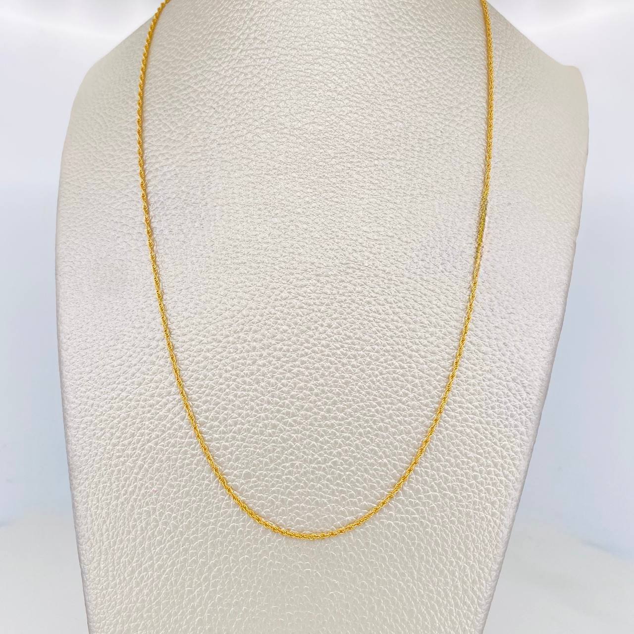 Cadena Lazo 1.5g / 60cm / 1.45mm Oro Amarillo 18K