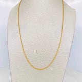 Cadena Lazo 1.5g / 60cm / 1.45mm Oro Amarillo 18K