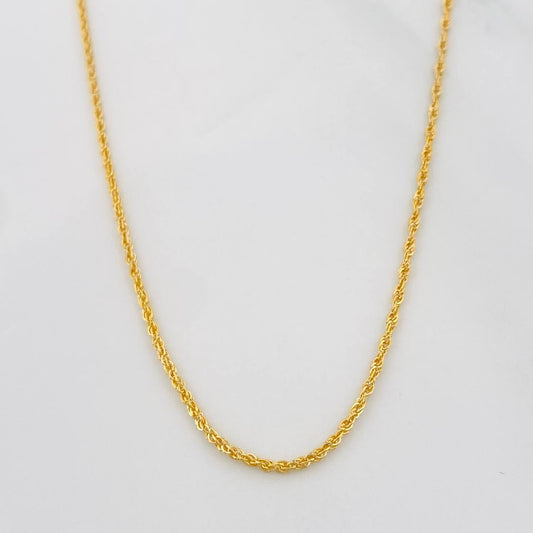 Cadena Lazo 0.95g / 50cm / 1.24mm Oro Amarillo 18K