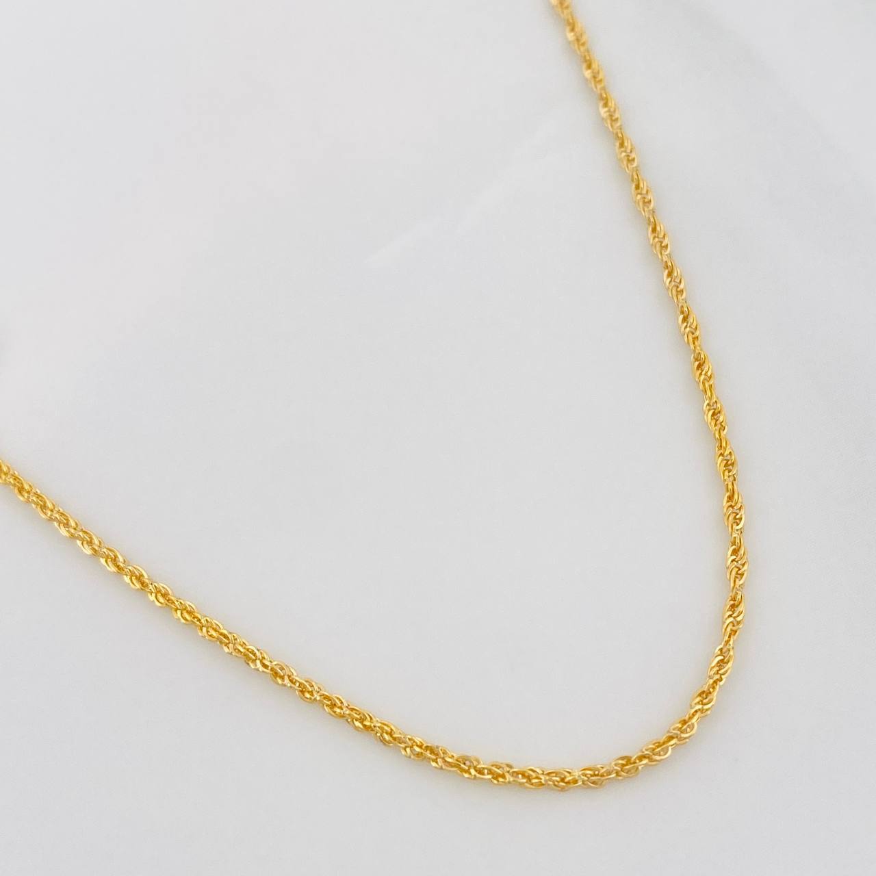Cadena Lazo 1.5g / 60cm / 1.45mm Oro Amarillo 18K