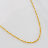 Cadena Lazo 1.5g / 60cm / 1.45mm Oro Amarillo 18K