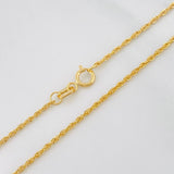 Cadena Lazo 1.5g / 60cm / 1.45mm Oro Amarillo 18K