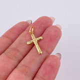 Dije Cruz Cristo 0.7gr / 2.7cm / Oro Amarillo 18K ©