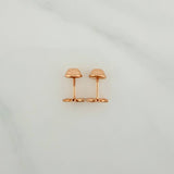 Topos Silueta Mariposa 0.9gr / 6.66mm Oro Rosa 18K %