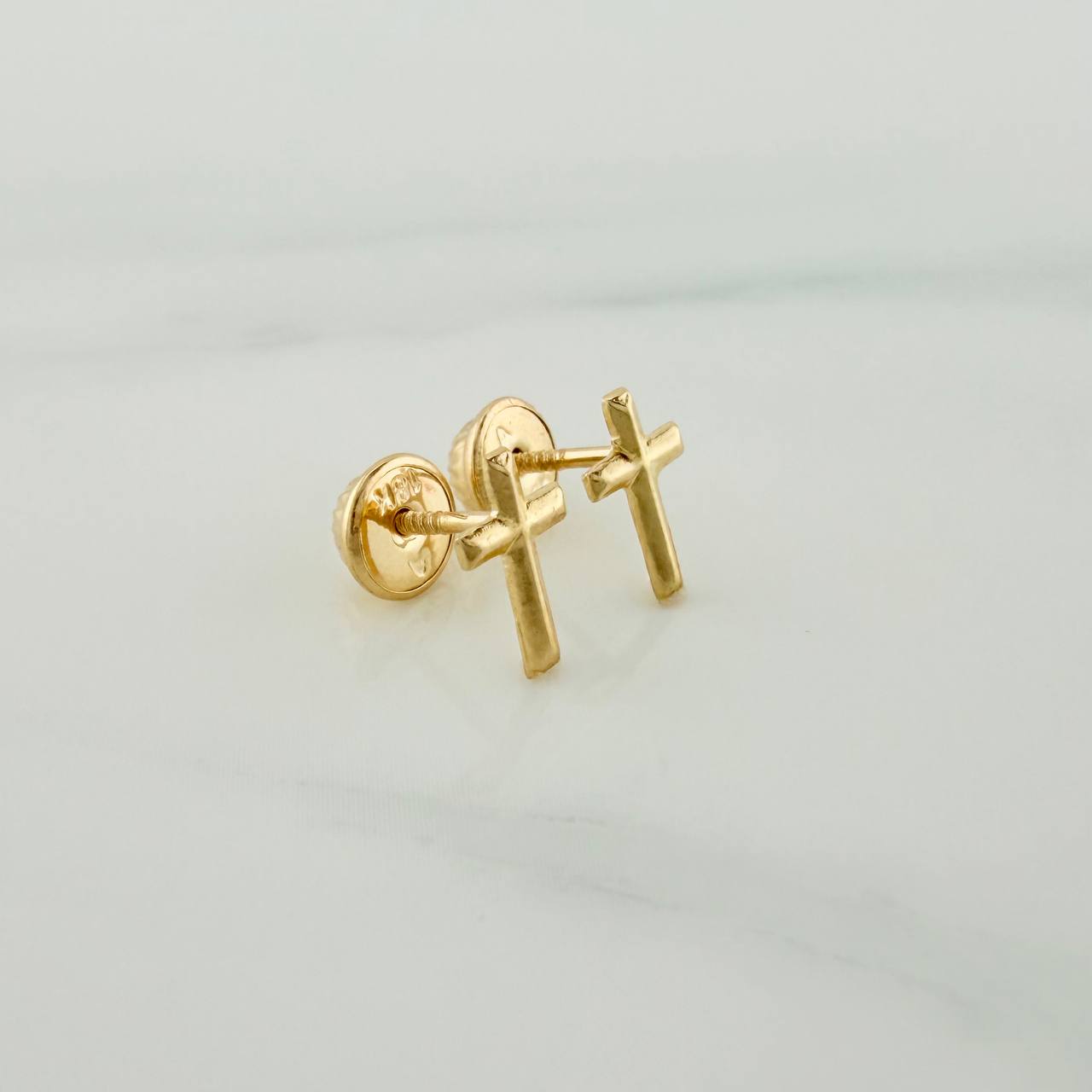 Topos Cruz 0.45gr / 8.04mm Oro Amarillo 18K %