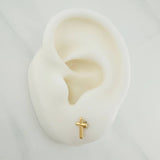 Topos Cruz 0.5gr / 8.16mm Oro Amarillo 18K %