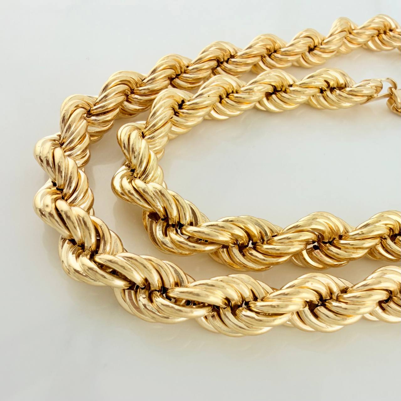Cadena Lazo 41.75gr / 65.2cm-7.93mm Oro Amarillo +3 18K $