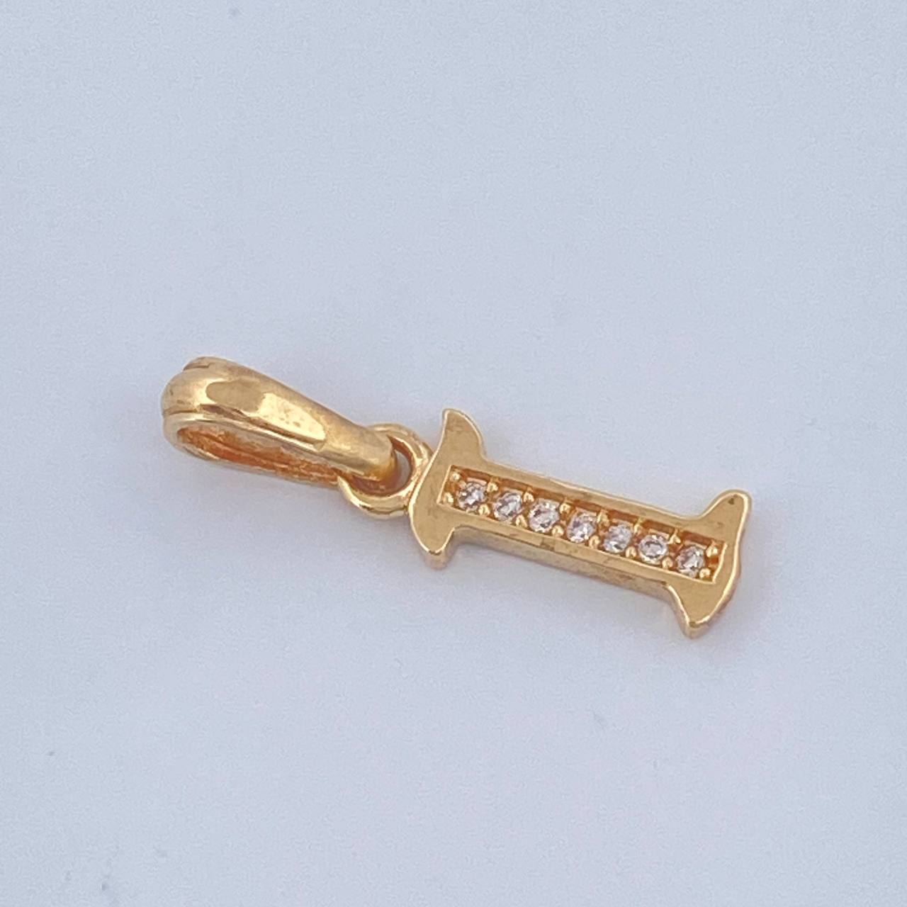 Dije Letra I 0.75gr / 2cm / Oro Amarillo 18K $