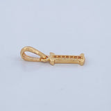 Dije Letra I 0.75gr / 2cm / Oro Amarillo 18K $