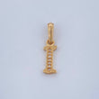 Dije Letra I 0.75gr / 2cm / Oro Amarillo 18K $