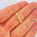 Dije Letra I 0.75gr / 2cm / Oro Amarillo 18K $