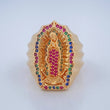Anillo Virgen De Guadalupe 12.15gr / T9 / Oro Amarillo 18K $