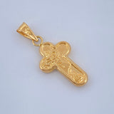 Dije Cruz Rostro Cristo 0.85gr / 2.7cm / Oro Amarillo 18K $