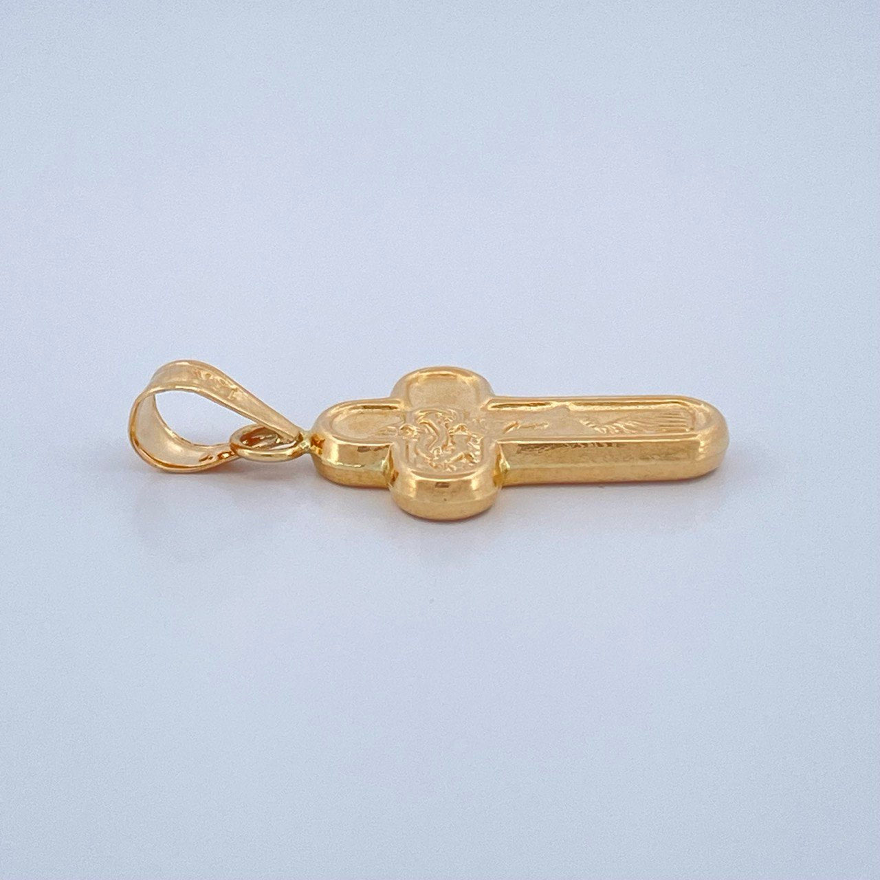 Dije Cruz Rostro Cristo 0.85gr / 2.7cm / Oro Amarillo 18K $