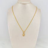 Set Cadena Lazo + Dije Virgen Milagrosa / 1.95gr / 50.2 cm Oro Amarillo 18K