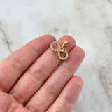 Dije Infinito 1.4gr / 1.4cm / Circones Blancos Oro Amarillo