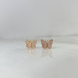 Topos Mariposa 1.4gr / Circones Blancos Oro Rosa