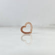 Dije Corazon 1.2gr / 1.1cm / Circones Blancos Oro Rosa