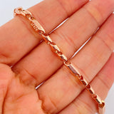 Tobillera Rustica Tribal 7.1gr / 26cm / 4.1mm Oro Rosa 18K %