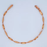 Pulso Rustico Barril 3.7gr / 22cm / 3.4mm Oro Rosa 18K %