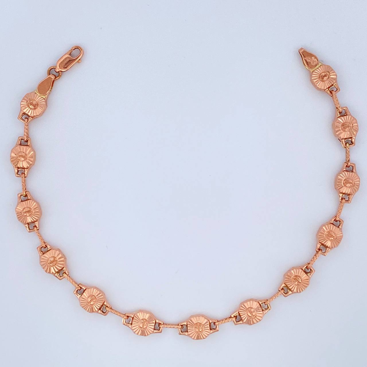 Pulso Rustico Tornillo 8gr / 21.5cm / 6mm Oro Rosa 18K %